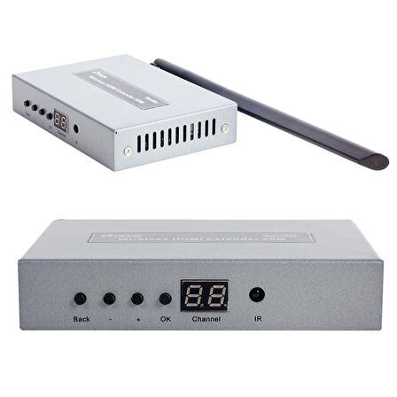 POWERMASTER PM-19865 ANTENLİ HDMI KABLOSUZ EXTENDER 50 METRE UZATICI (DETECH DT-7060)