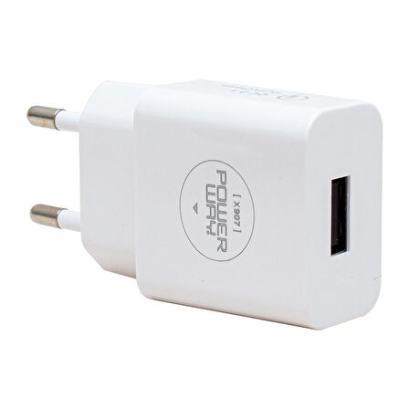 Powerway X-907 5 Volt 3000 mA Hızlı Şarj Başlık Adaptörü iPhone Kablo İphone İçin Şarj Aleti Cihazı