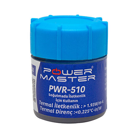 POWERMASTER PWR-510 GRİ TERMAL MACUN 10 GRAM 1.93W/M-K