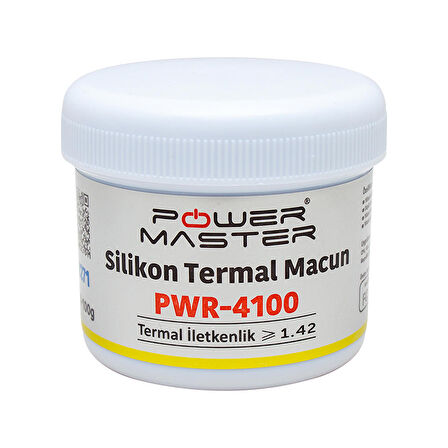 POWERMASTER PWR-4100 BEYAZ TERMAL MACUN 100 GRAM 1.42W/M-K