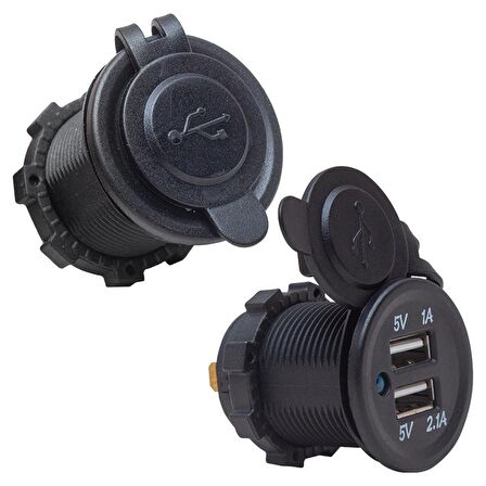 POWERMASTER ŞASE TİPİ OTO USB ŞARJ 5V-2.1A-5V1A ARAÇ ÇAKMAK ŞASE TİPİ
