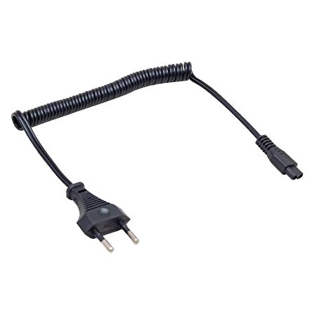 TIRAŞ MAKİNELERİ VE IŞILDAKLAR İÇİN SPİRAL MODEL 220 VOLT AC CEREYAN POWER KABLOSU