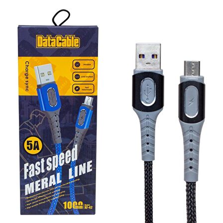 POWERMASTER PM-3780 5 AMPER MİCRO USB HIZLI ŞARJ DATA KABLOSU