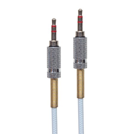 POWERMASTER PM-3834 3.5 MM ERKEK/ERKEK METAL BAŞLIKLI STEREO AUX KABLO 1 METRE