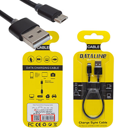 Powermaster 20 Cm Micro Usb Şarj ve Data Kablosu