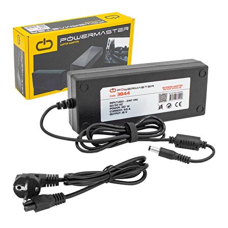 NOTEBOOK ADAPTÖR PM-3844 19V/9.5A 5.5*2.5 UÇ POWERMASTER