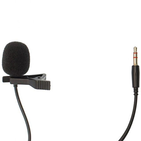 Hello HL-5344 Siyah 3.5 Mm 3 Boğumlu AUX Kablolu Yaka ve Youtuber Mikrofonu