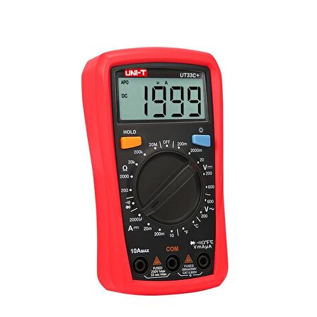 POWERMASTER UNI-T UT-33C+ DIGITAL ÖLÇÜ ALETİ