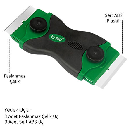 Ayt Baku BA-7384 Lcd Led Tv Monitör Ekran Tutkal Temizleme Spatulası 120x45 Mm