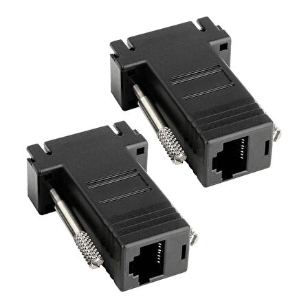 POWERMASTER VGA EXTENDER RJ 45 CAT5/6/7 UZATICI (2Lİ PAKET)