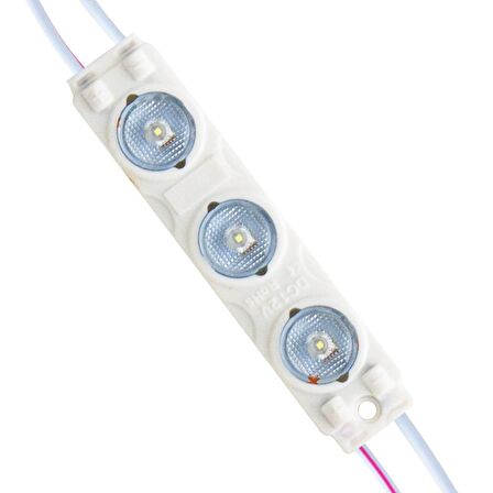 POWERMASTER MODÜL LED 12V 1.5W SOĞUK BEYAZ 2835 73 X 16MM IP65 195-210LM 170 DERECE