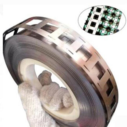 Ayt Nikel Şerit 1 Metre 2P 0.15x27mm Lityum Piller İçin Pil Puntalama Alüminyum Aparatı