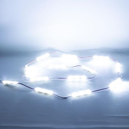 POWERMASTER 12V IP67 SAMSUNG 5730 BEYAZ MODÜL LED ŞEFFAF KAPAKLI