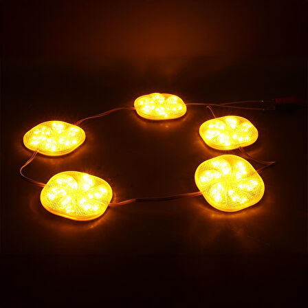 Powermaster 12 Volt 3 Watt Sarı Yanıp Sönen 6565-2835 Modül Led