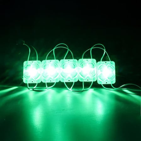 Powermaster PM-14722 12 Volt 2 Watt Yeşil Sabit 4333-3030 Modül Led 43x33x28mm (5 Adet)