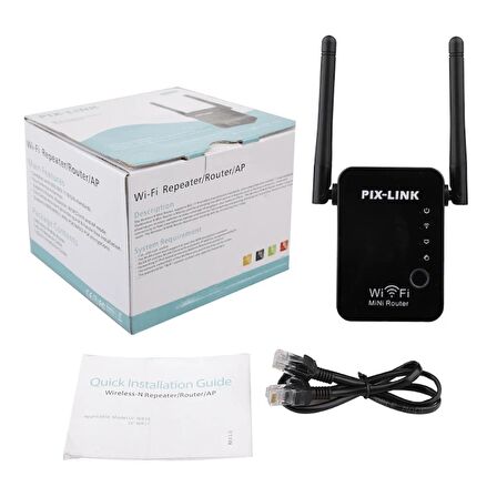 Powermaster PM-15939 300 Mbps 2.4 Ghz Wifi Repeater Destekli Sinyal Genişletici