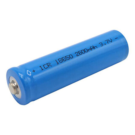 Powermaster PM-17646 3.7 Volt 2600Mah LI-ION 18650 Başlıklı Şarj Edilebilir Lityum Pil