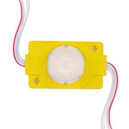 12 Volt 1.5 Watt LED Modül - Sarı Renk - 3030 Çip - 40x30 mm (5 Adet)