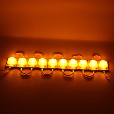 12 Volt 1.5 Watt LED Modül - Sarı Renk - 3030 Çip - 40x30 mm (5 Adet)