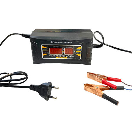 Powermaster SON-1206D 12Volt 6Amper Dijital Akıllı Akü Şarj Cihazı