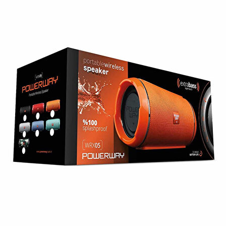 Powerway WRX-05 USB SD Kart Bluetooth Portatif Speaker Taşınabilir Hoparlör Ses Bombası 