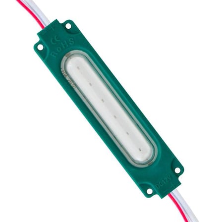 Powermaster 12 Volt 2 Watt Yeşil Modül Led (68x16 Mm) (5 Adet)