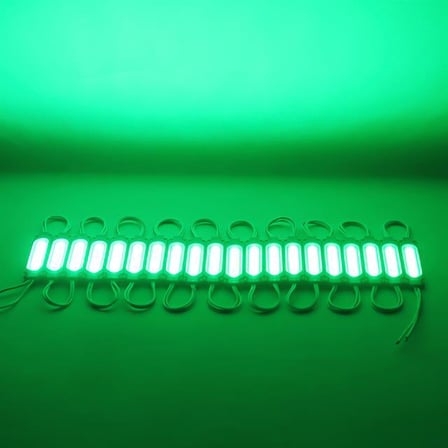 Powermaster 12 Volt 2 Watt Yeşil Modül Led (68x16 Mm) (5 Adet)
