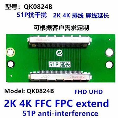 LCD PANEL FLEXİ REPAİR KART FHD UHD 2K 4K FFC FPC EXTEND 51P ANTİ-İNTERFERENCE QK0824B