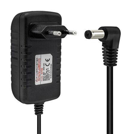 POWERMASTER PM-16736 5 VOLT - 2.5 AMPER 5.5*2.5 UÇLU PLASTİK KASA PRİZ TİPİ ADAPTÖR