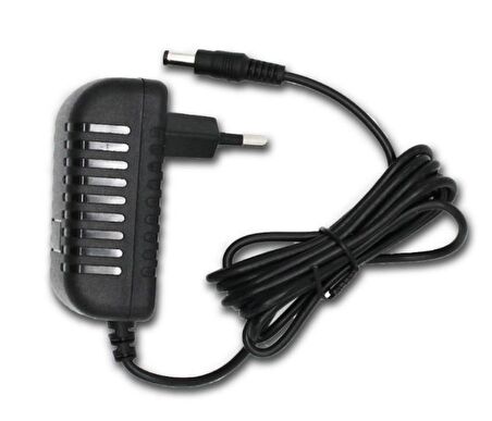 POWERMASTER PM-16738 6 VOLT - 2 AMPER 5.5*2.5 UÇLU PLASTİK KASA PRİZ TİPİ ADAPTÖR