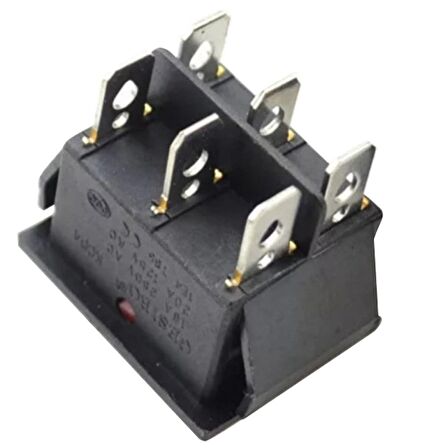 TEKLİ SOBA ANAHTARI GENİŞ IŞIKLI 6 PİN ON-OFF IC-105