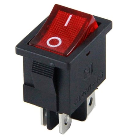 IC-119 4 Pinli Işıklı Mini Anahtar (5 Adet)