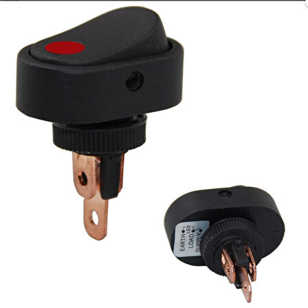 IC-132A 3 PİNLİ ON-OFF 12VOLT DC 20 AMPER IŞIKLI ANAHTAR