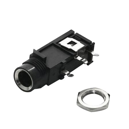 6.3 Mm Gitar Jack Stereo Yatay Şase ZE-1061 (5 Adet)