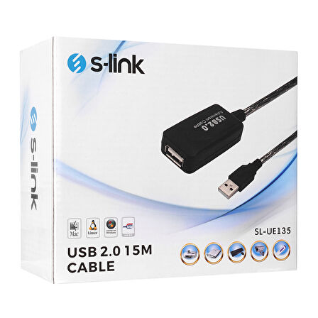 S-Link SL-UE135 Usb 2.0 Uzatma Kablosu 15 Metre