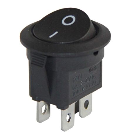 YUVARLAK IŞIKSIZ ANAHTAR ON-OFF 4 PİNLİ IC-133-4