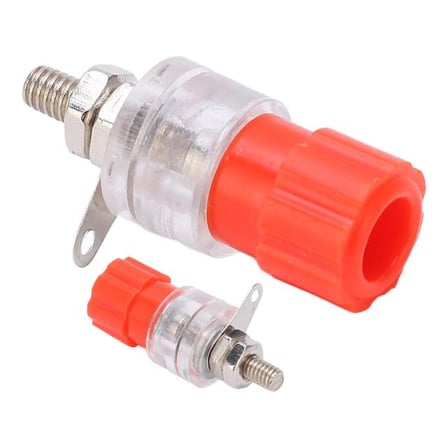 PowerMaster IC-240B Şeffaf 4mm Büyük Boy Banana Born Klemens (1 Adet) (5 Adet)