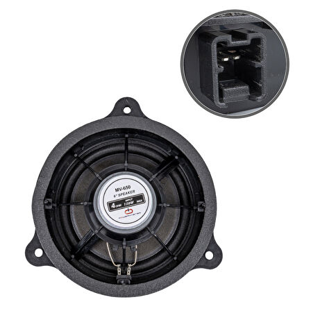 Magicvoice Mv-650 16 Cm 4 Ohm 120 Watt Oto Hoparlör Nissan Araç Kapı Hoparlörü Tekli 3 Vidalı