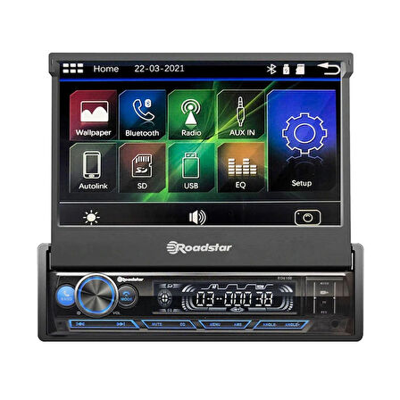 ROADSTAR RD-6100 7 INDASH BLUETOOTHLU MULTİMEDYA OTO TEYP 4X50 WATT