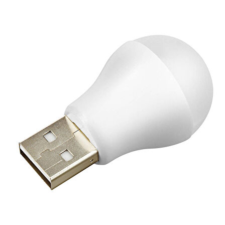 POWERMASTER PM-20920 5 VOLT - 1 AMPER USB LED LAMBA BEYAZ