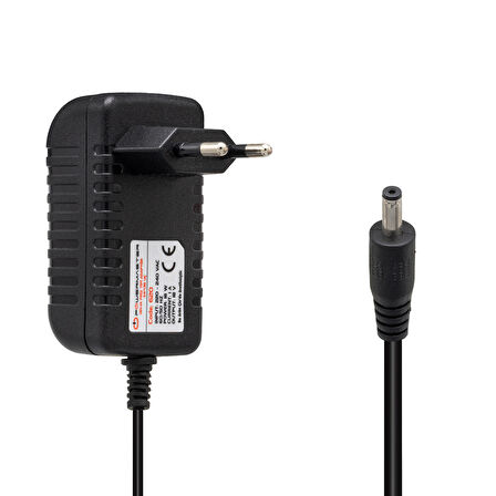Powermaster 18 Volt 1 Amper Plastik Kasa Priz Tip Adaptör 3.5x1.35 Uç 18V 1A