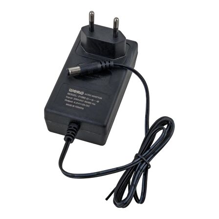 Weko 8.2 Volt - 2 Amper 5.5*2.5 Uçlu Yerli Üretim Plastik Kasa Priz Tipi Adaptör