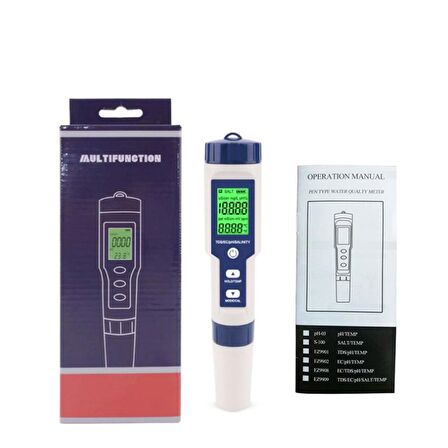 Noyafa EZ-9909 5 in 1 Su Kalite Test Cihazı