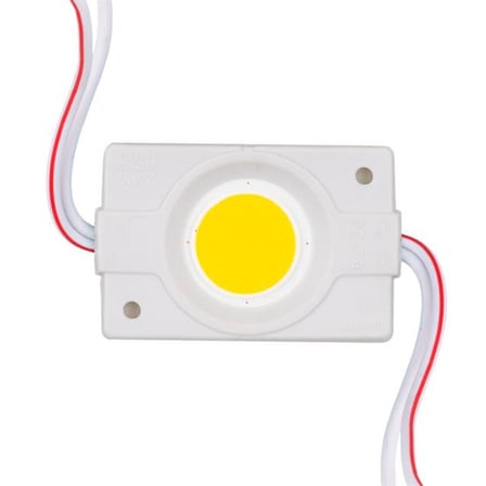 12 Volt 2.4 Watt Beyaz COB LED Modül - 40x22 mm (5 Adet)