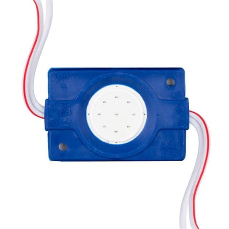 12 Volt 2.4 Watt Mavi COB LED Modül - 40x22 mm (5 Adet)