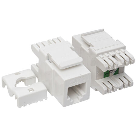 Rj 45 Cat3 Şase 180 Derece Keystone Jack