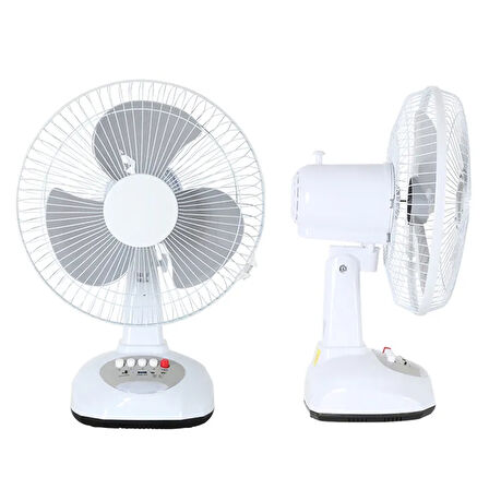 POWERMASTER PM-22009 3 KADEMELİ FAN VANTİLATÖR AMPUL - LEDLİ - SOLARLI POWERBANK