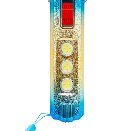 POWERMASTER TB33 PLASTİK 1+3 LEDLİ ŞARJLI KAMP TİPİ EL FENERİ