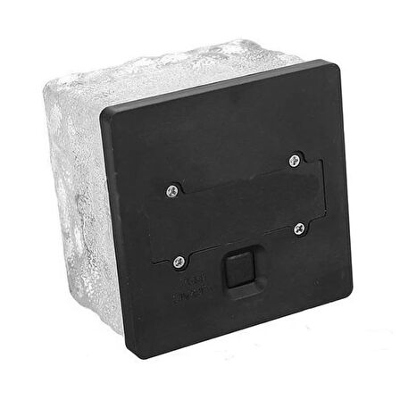 POWERMASTER PM-21649 SOLAR LEDLİ MAVİ TUĞLA GÖRÜNÜMLÜ BAHÇE DEKORASYON AYDINLATMA