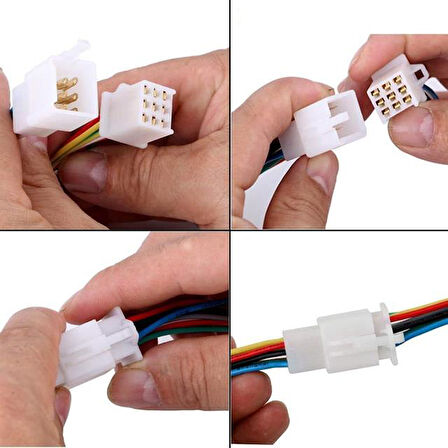 PowerMaster 9 Pin Araba-Motosiklet Soketi